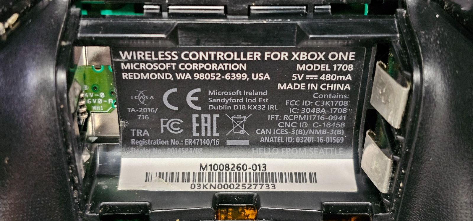 Microsoft Xbox One X with 1 controller, 4TB External Hard Drive, & 9 Games