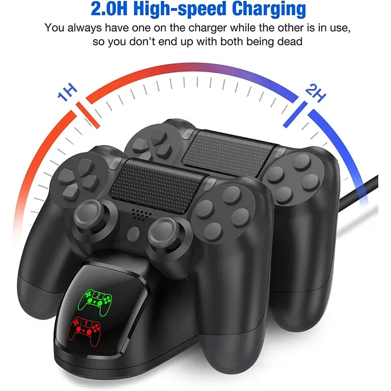 PS4 Controller Charger Charging Station USB Playstation4 /PS4/PS4 Slim/PS4 Pro