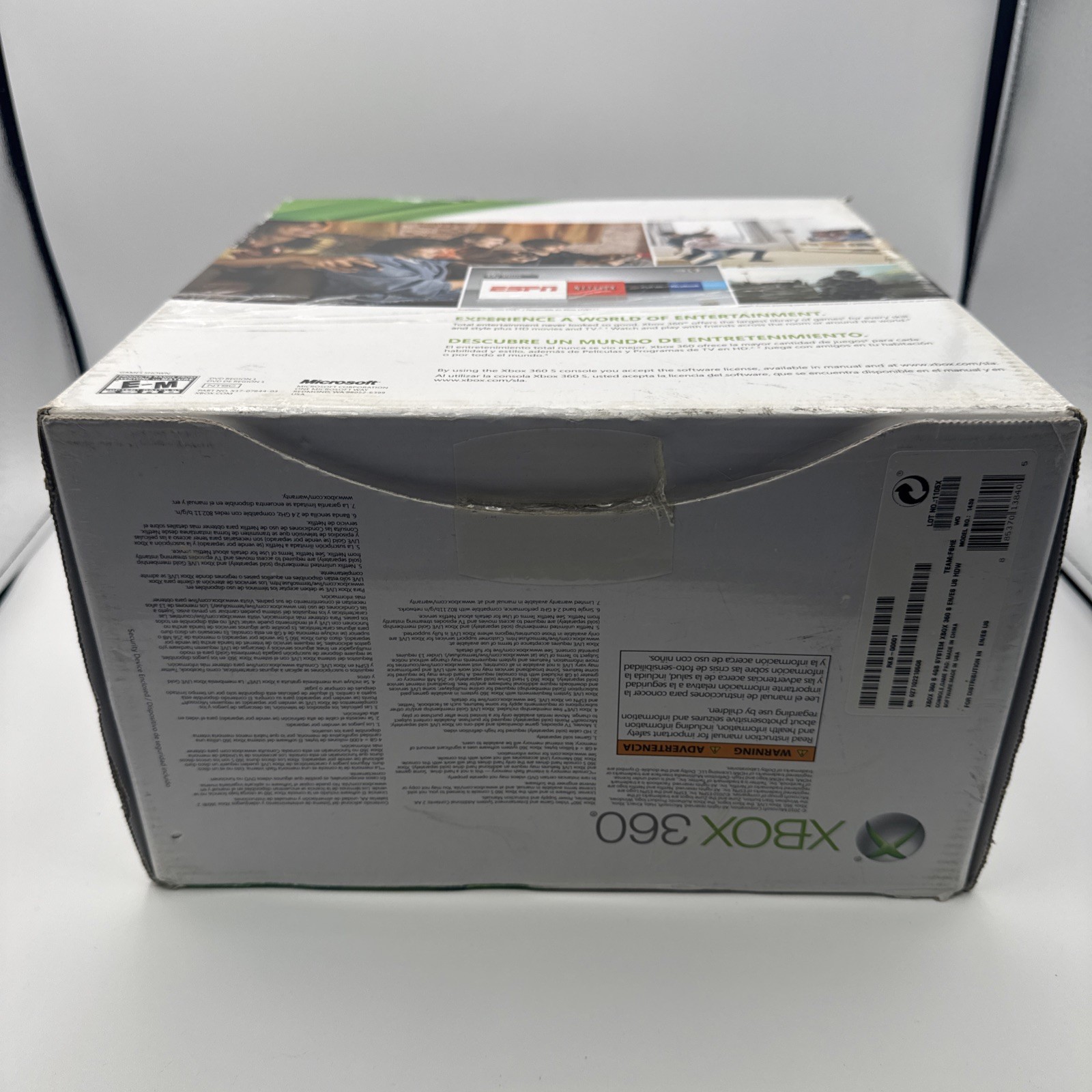 Microsoft Xbox 360 Slim Console 4GB Complete in Original Box Tested w/ Inserts