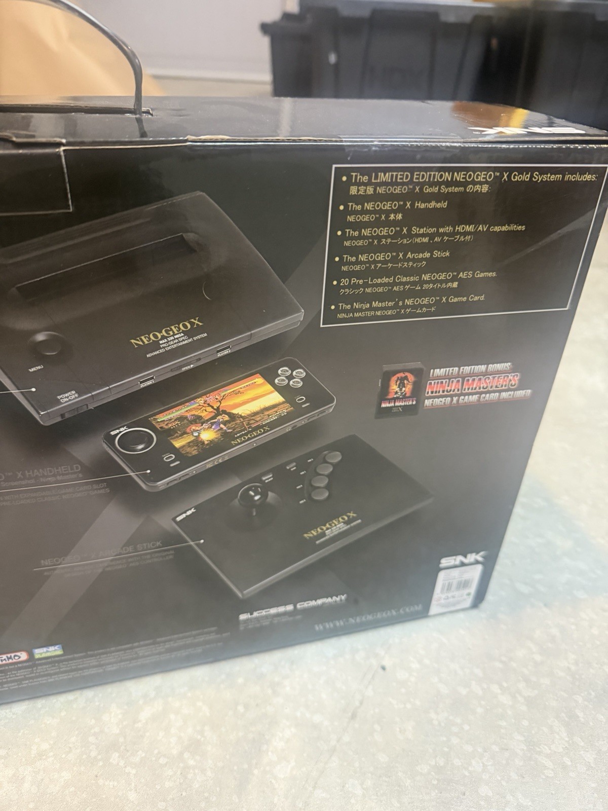 Neo Geo x Gold New Sealed with Extra Controller SNK
