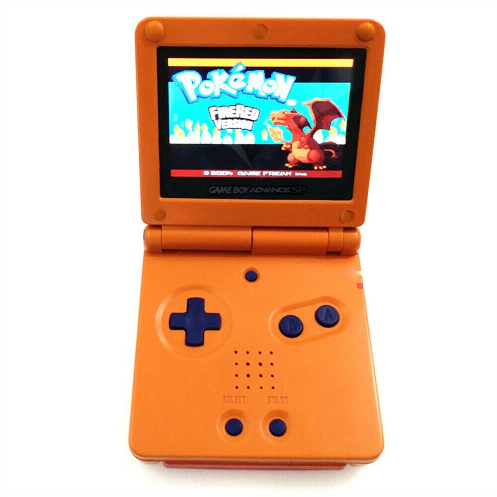 Nintendo Game Boy Advance SP System GBA SP IPS LCD Backlight Naruto Orange