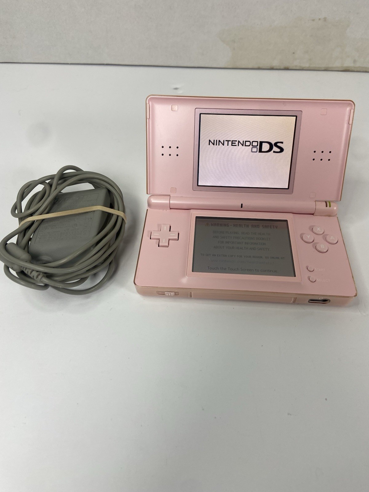 Coral Nintendo DS Lite Tested With Matching Stylus And GBA Cover