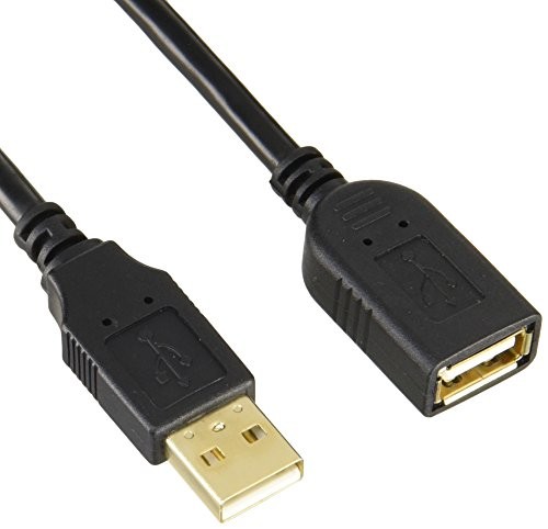 Buffalo USB 2.0 Extension Cable with Carbon Fiber Inserts 2m Black