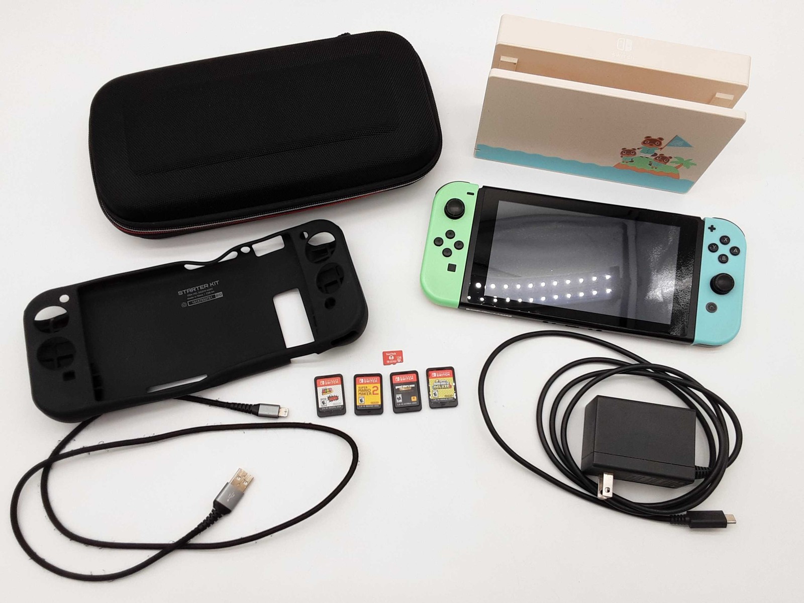 Nintendo Switch 2020 Animal Crossing New Horizons With 4 Games Do0426lxzde