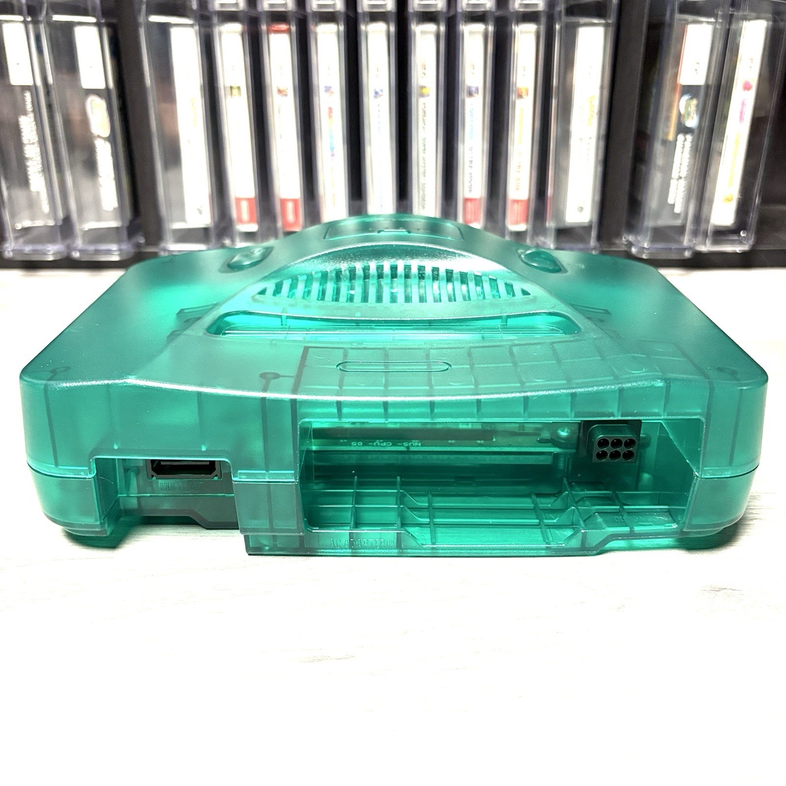 N64 Nintendo 64 Transparent Green Custom Re-Shell Console