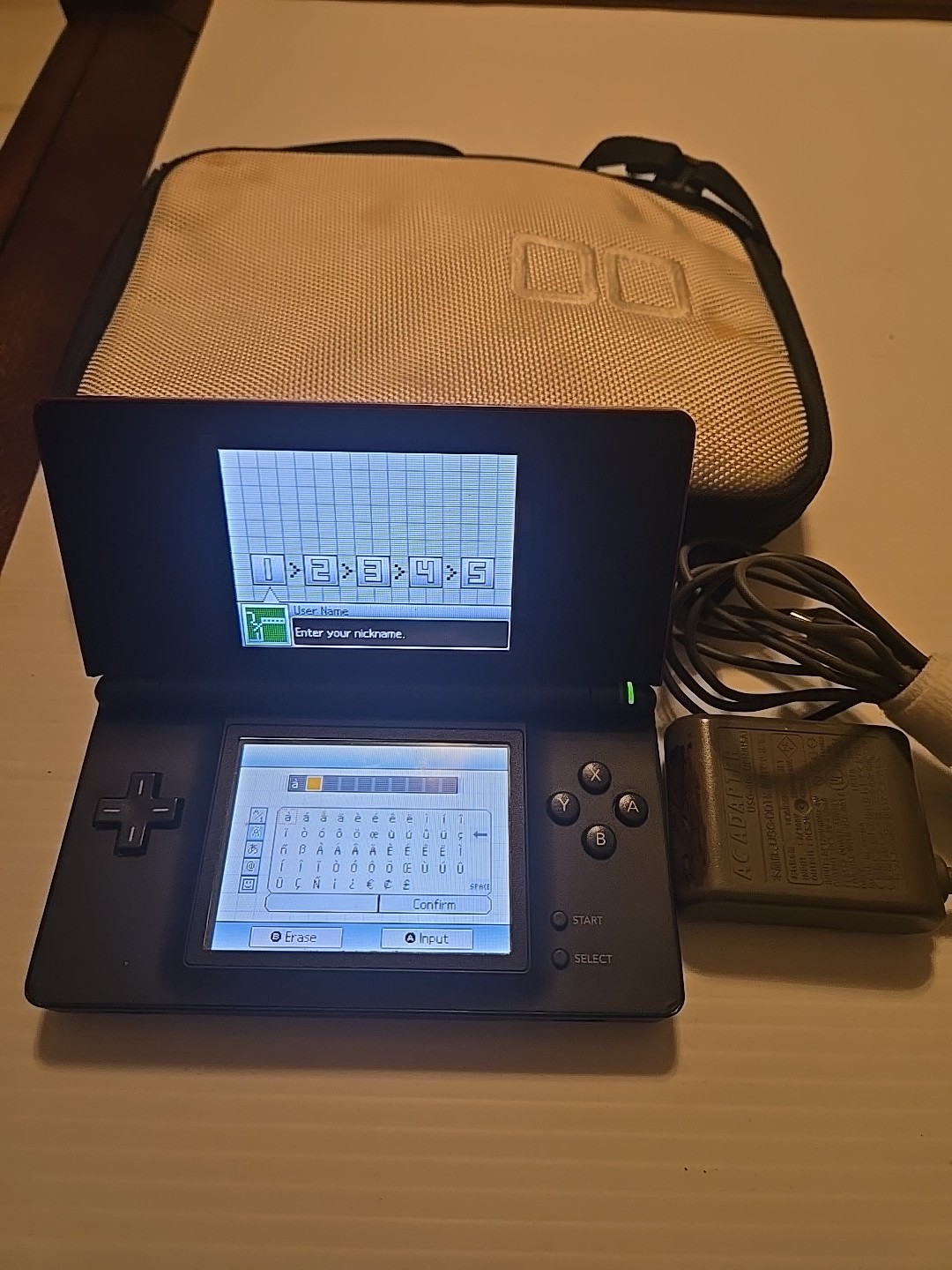 Nintendo DS Lite Crimson Handheld System – Red/Black, Case, Charger