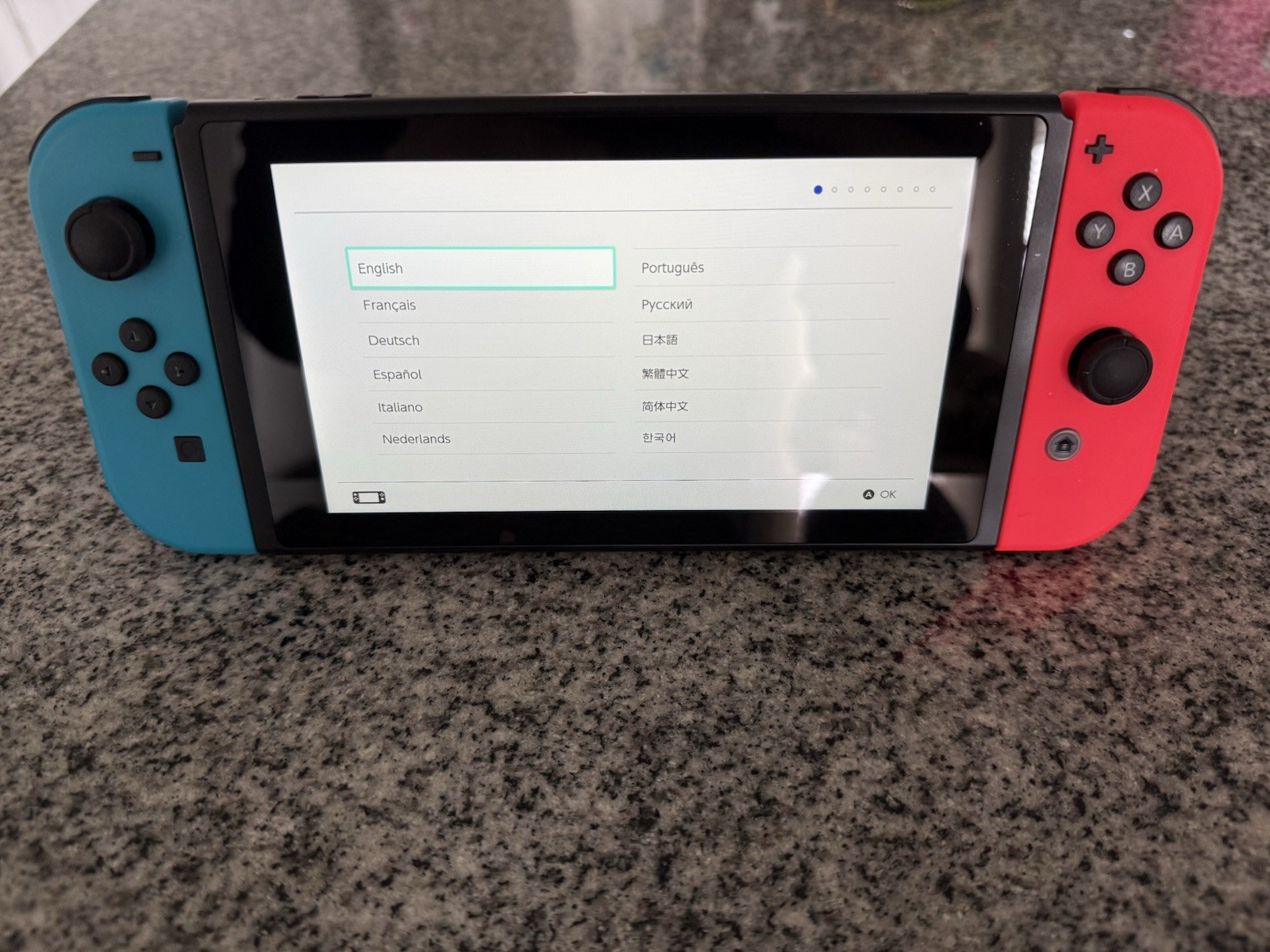 Nintendo Switch 32GB Gray Console with Neon Red and Neon Blue Joy-Con