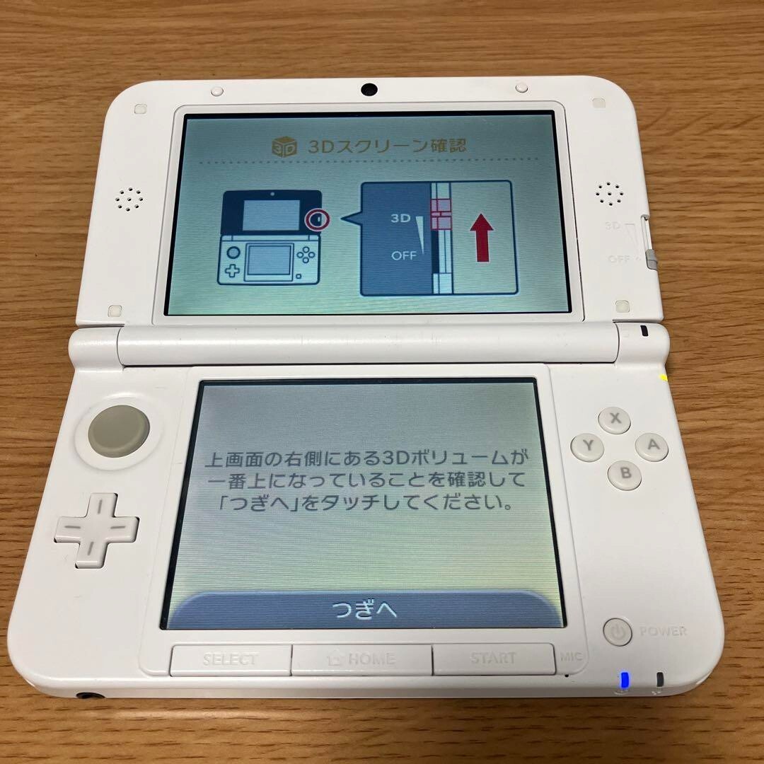 Nintendo 3DS XL LL Mint White Console Stylus Working Tested Japanese ver