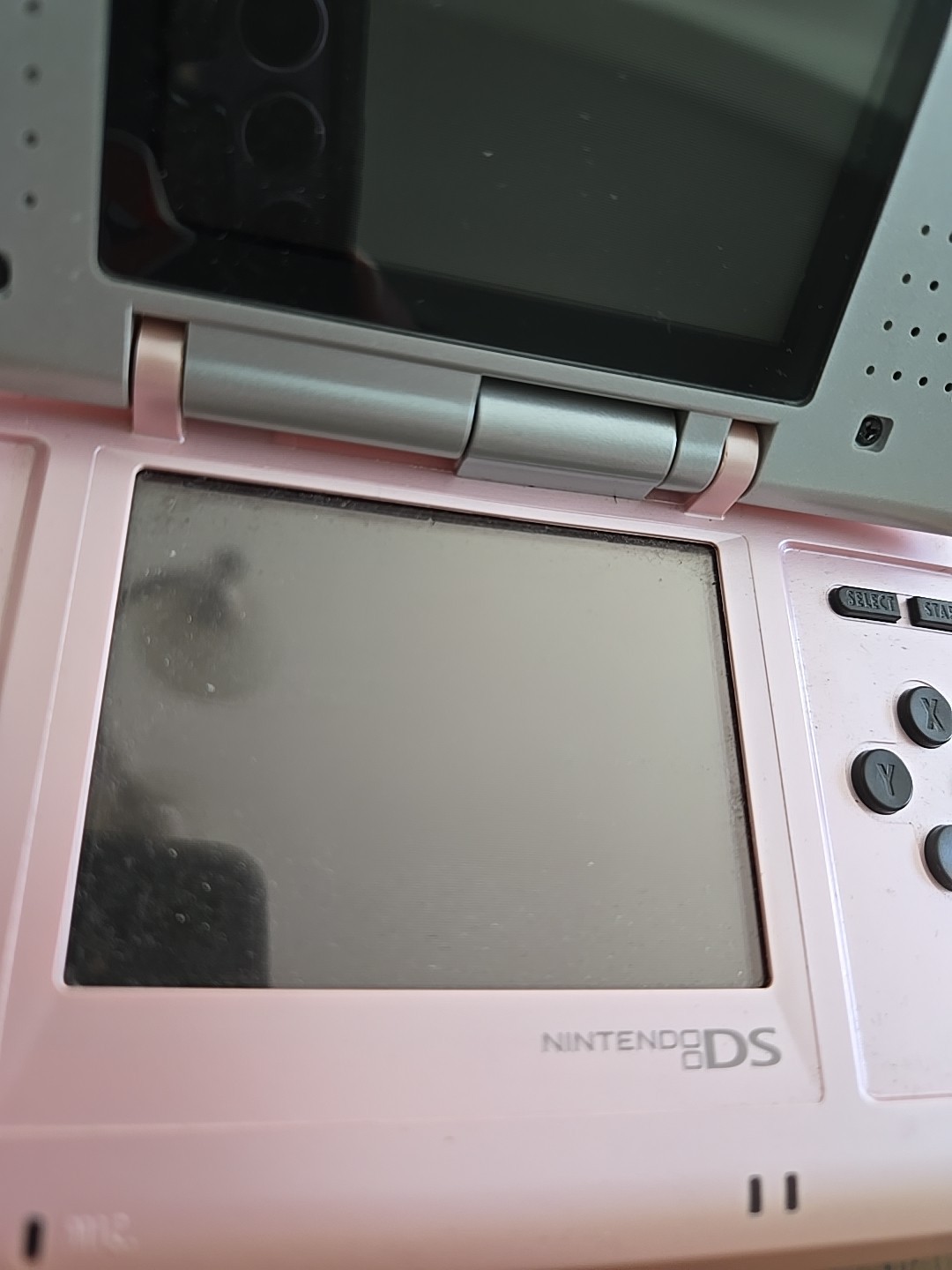 Nintendo DS Console Candy Pink Gray NTR-001 JPN 2004 nds GOOD HINGES