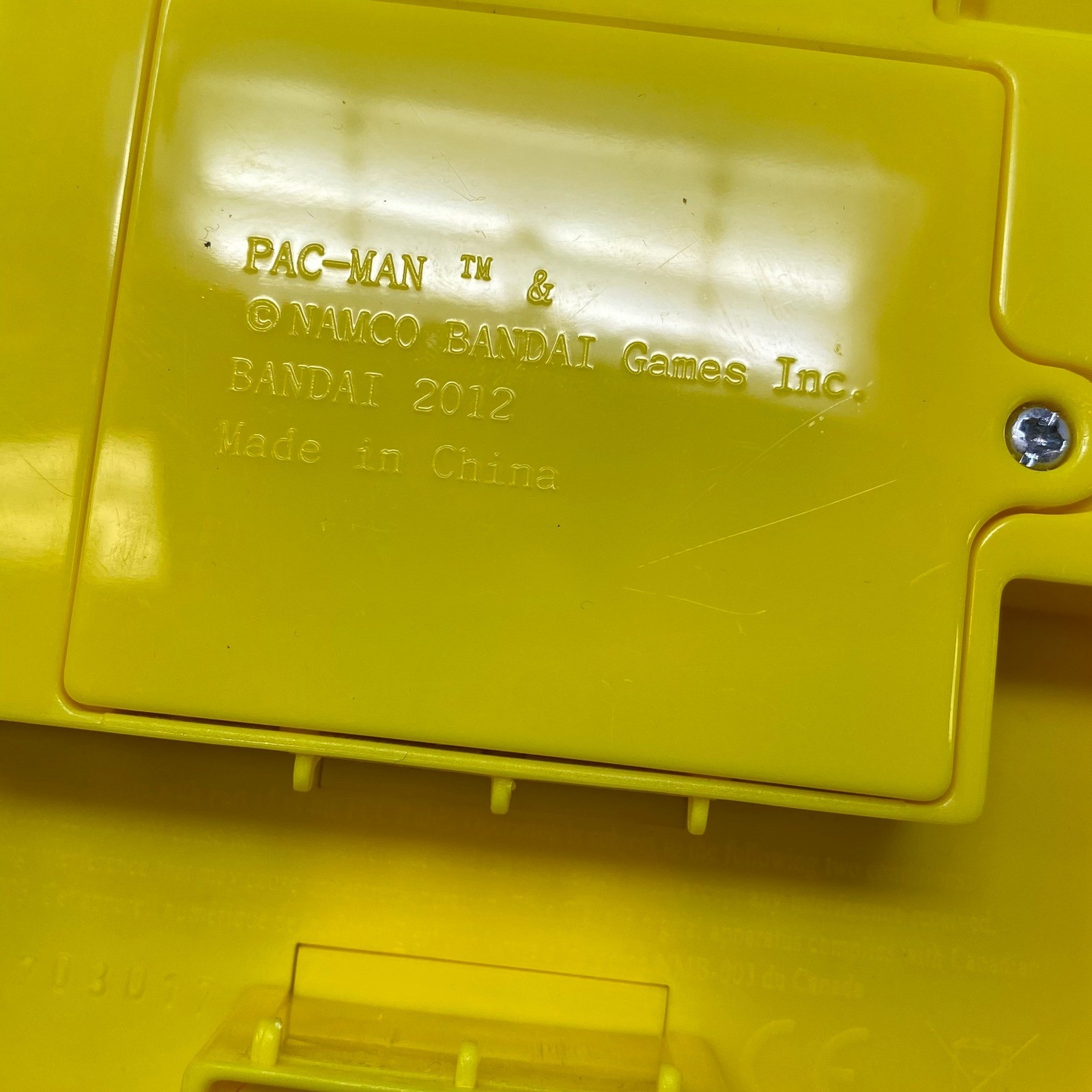 Bandai Pac-Man Plug and Play TV Game Joystick Console Yellow 2012 Retro