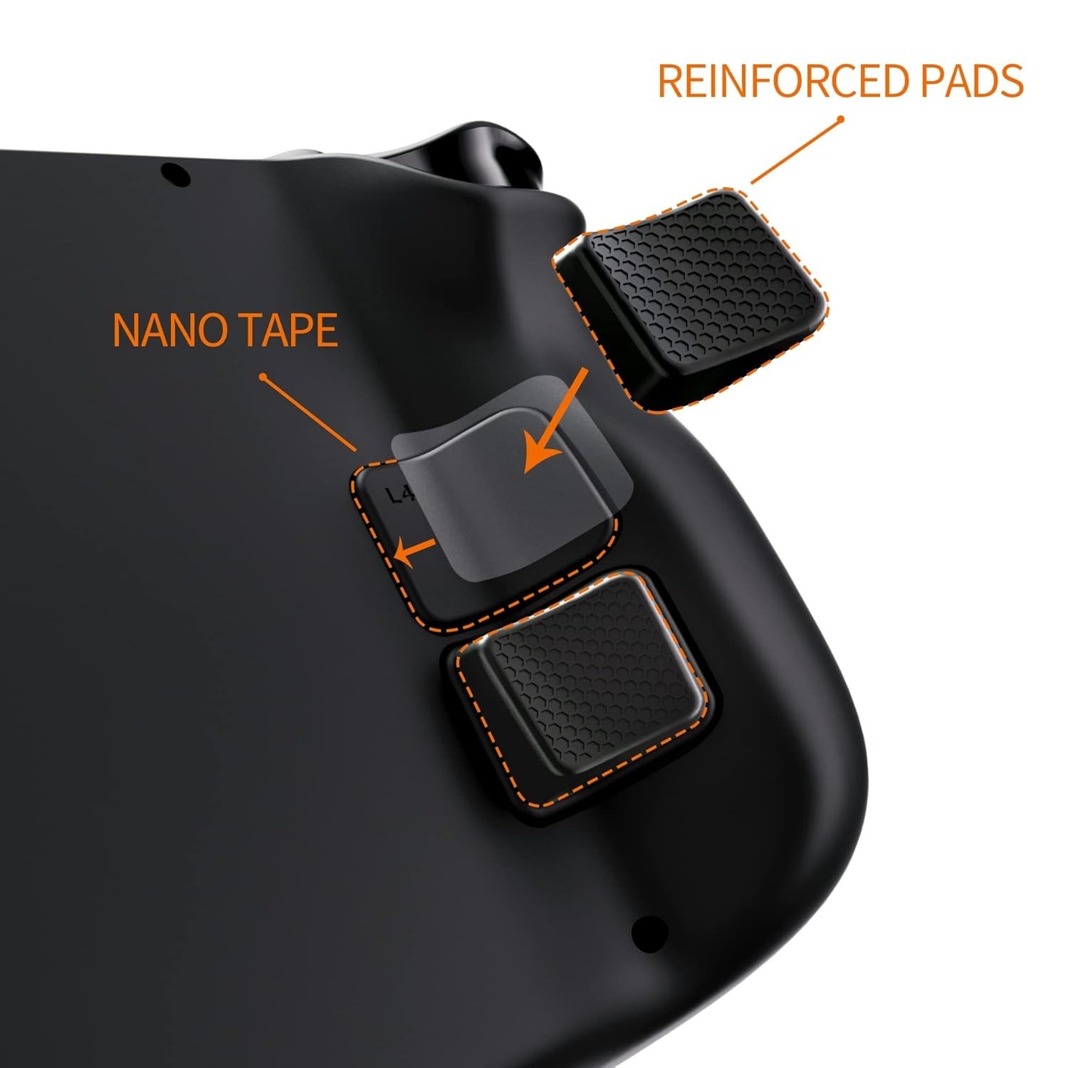 Ergonomic Back Button Enhancement Set for Steam Deck – 2 Thicknesses Available