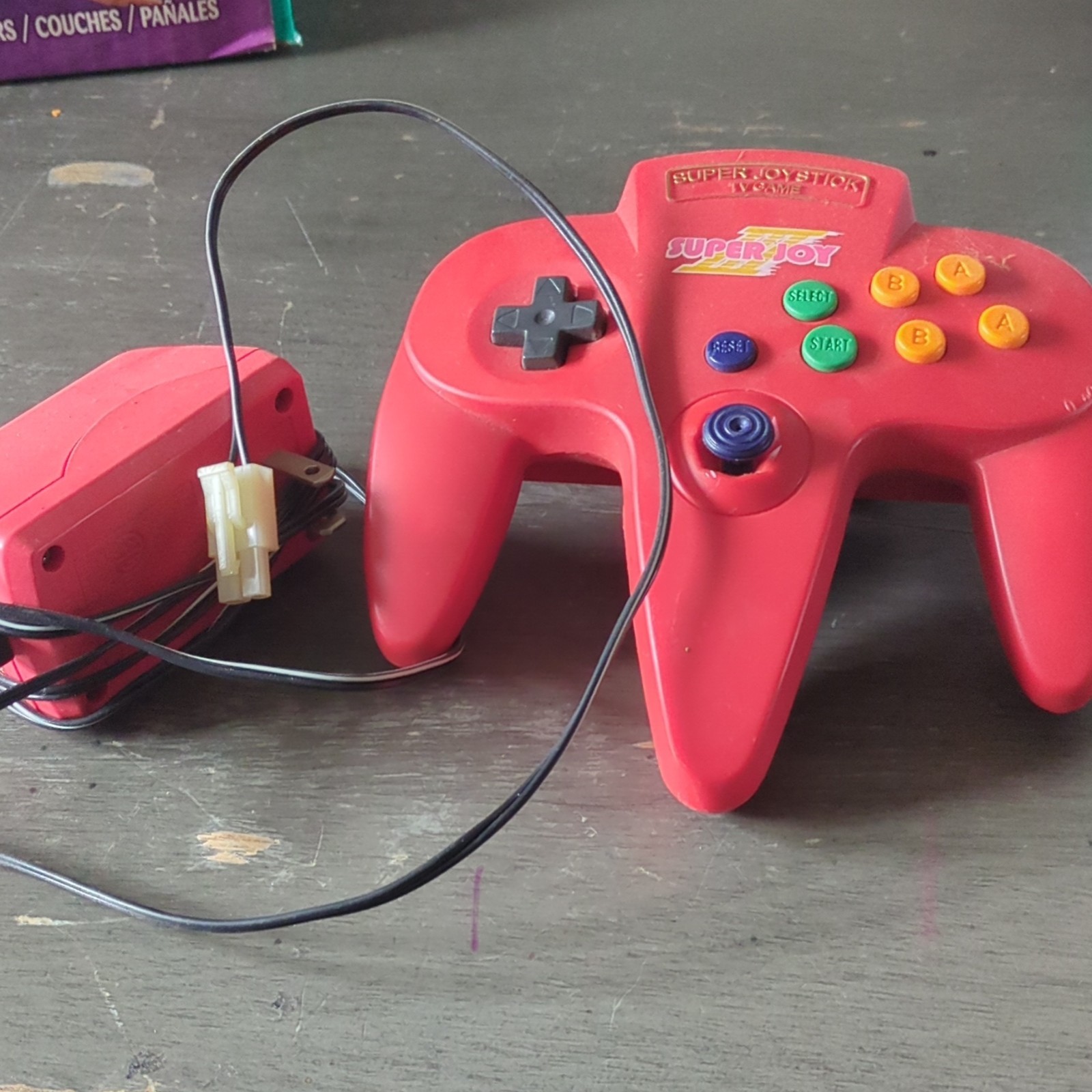 Super Joy TV Game Plug-and-Play Console Red Built-in Games Composite RCA