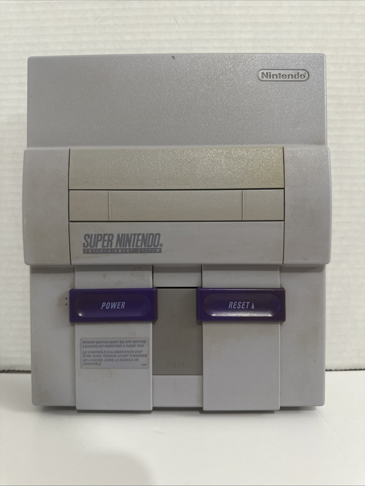 Super Nintendo SNES Console Bundle W/ Mario Paint, Controllers, Cables – Tested