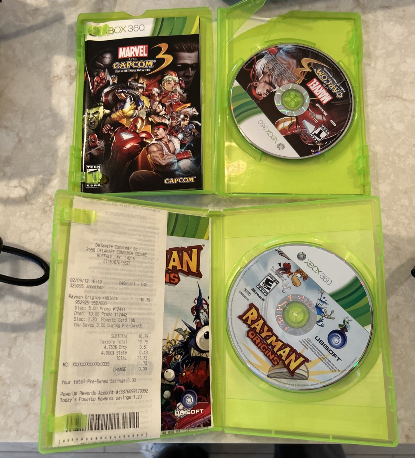 Microsoft Xbox 360 E Console Bundle #1538 W/ Cords Games Memory Card WORKING