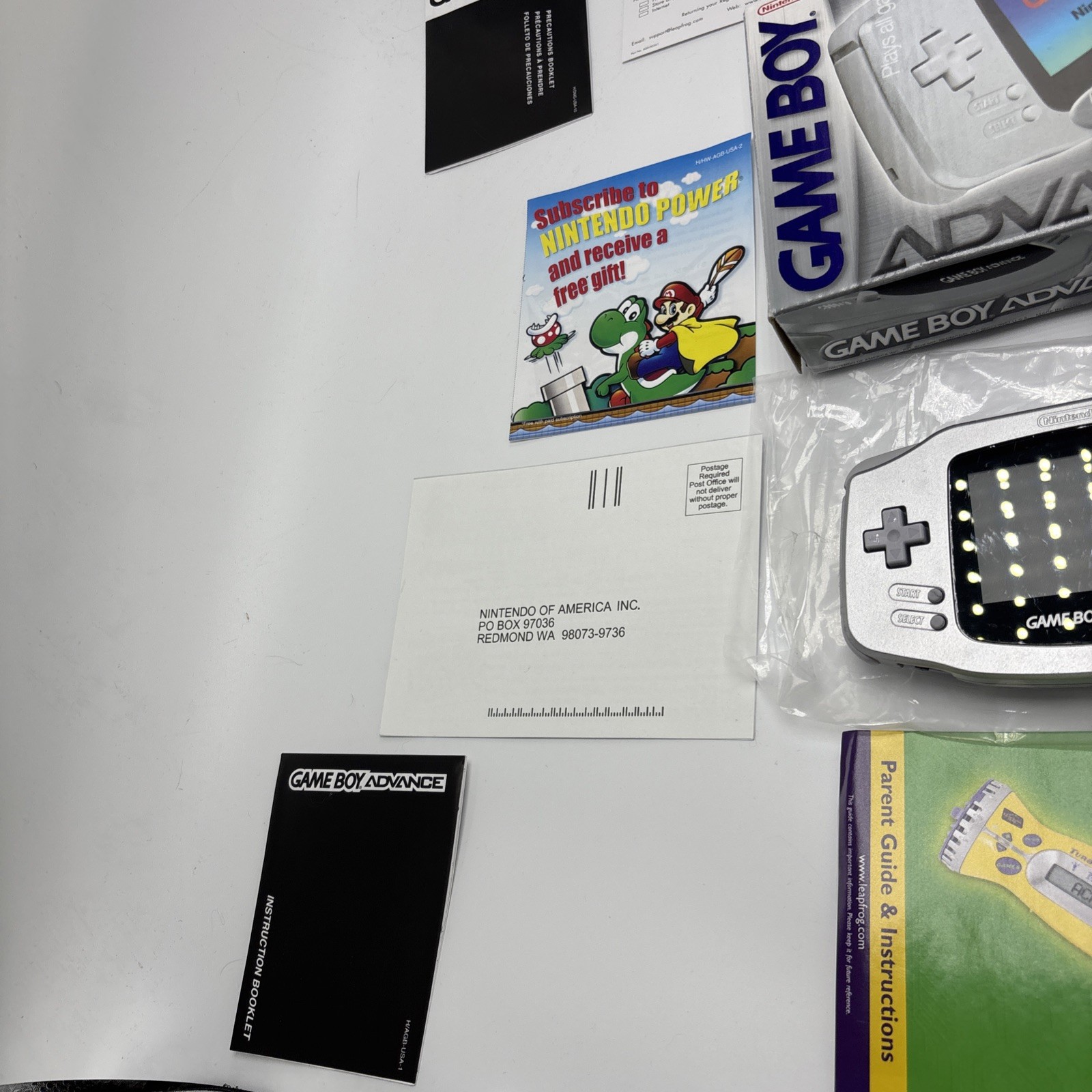 Nintendo Game Boy Advance GBA Console Limited Edition Platinum