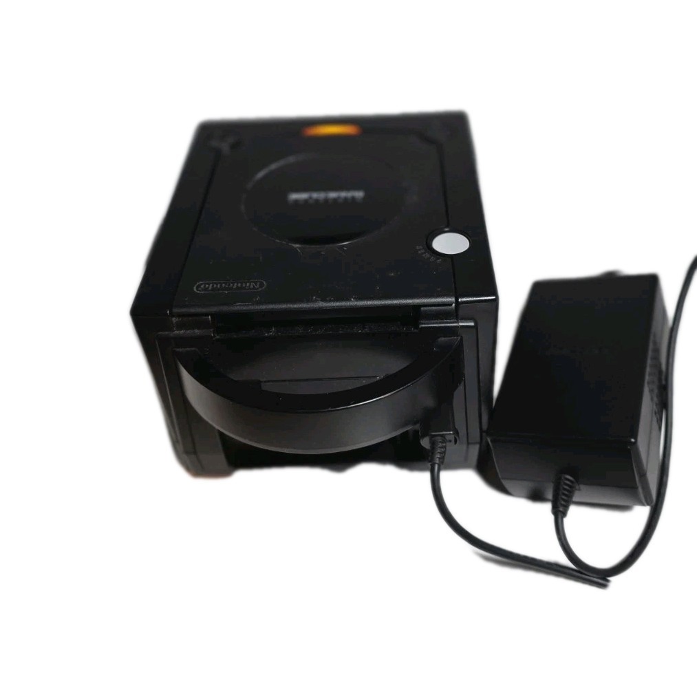 Nintendo GameCube System DOL-001 Black w/Power Adapter and Jack’s. Clean. Tested