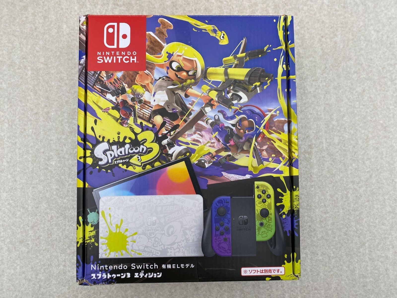 Nintendo Switch OLED Splatoon 3 Edition 64GB Console Japan Region Used