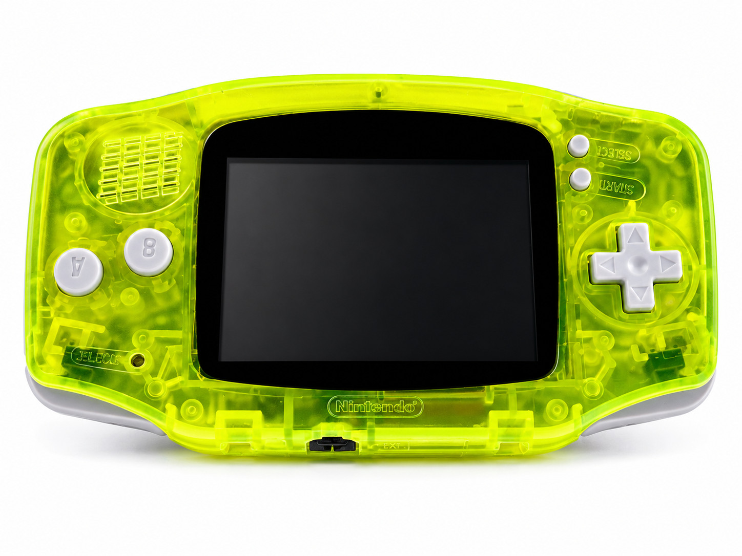 Nintendo GameBoy Advance GBA IPS Backlit Screen Clear Lime Excellent GBA IPS
