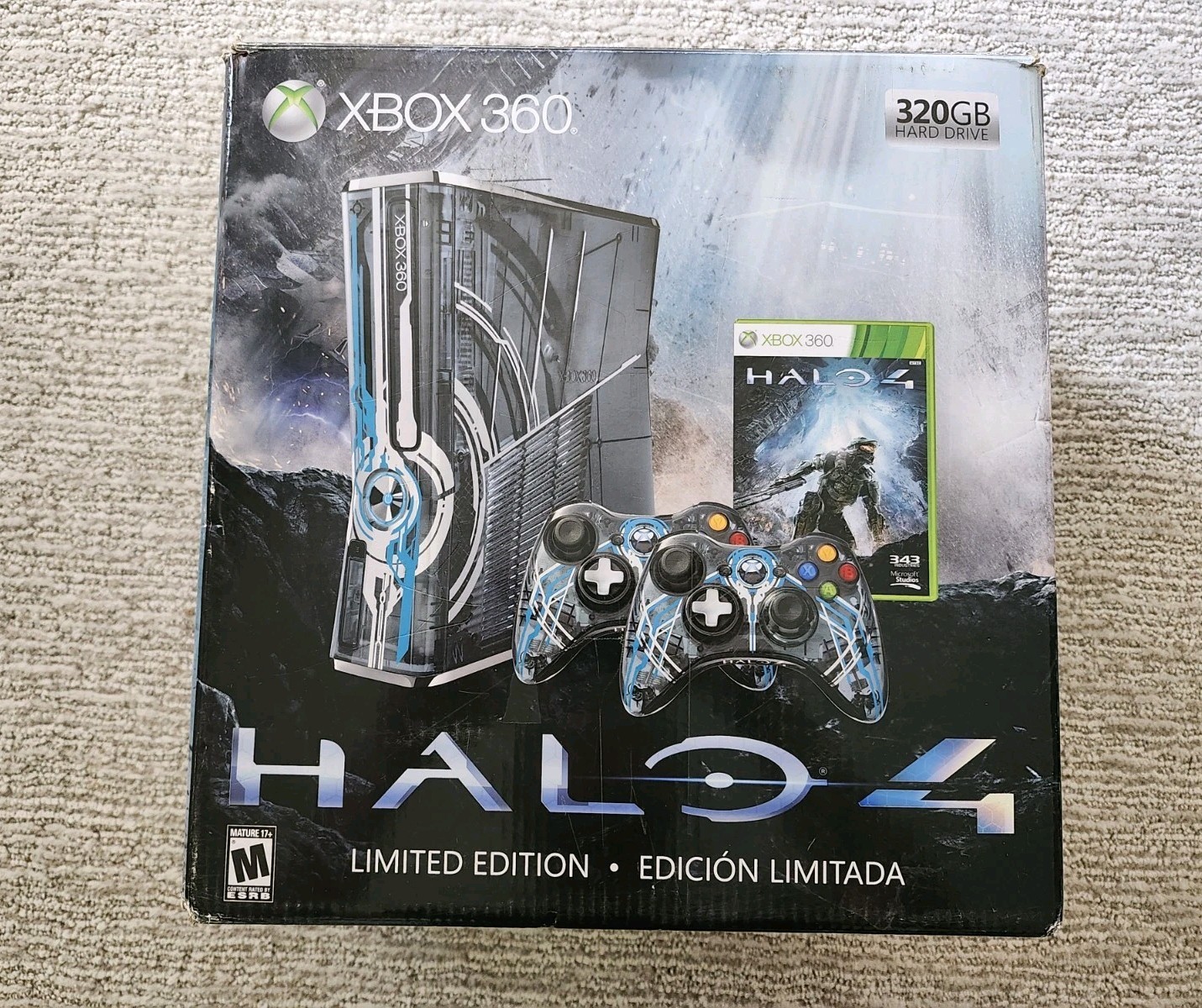 Microsoft Xbox 360 Halo 4 Limited Edition 320GB Console Tested CIB Sealed Game!