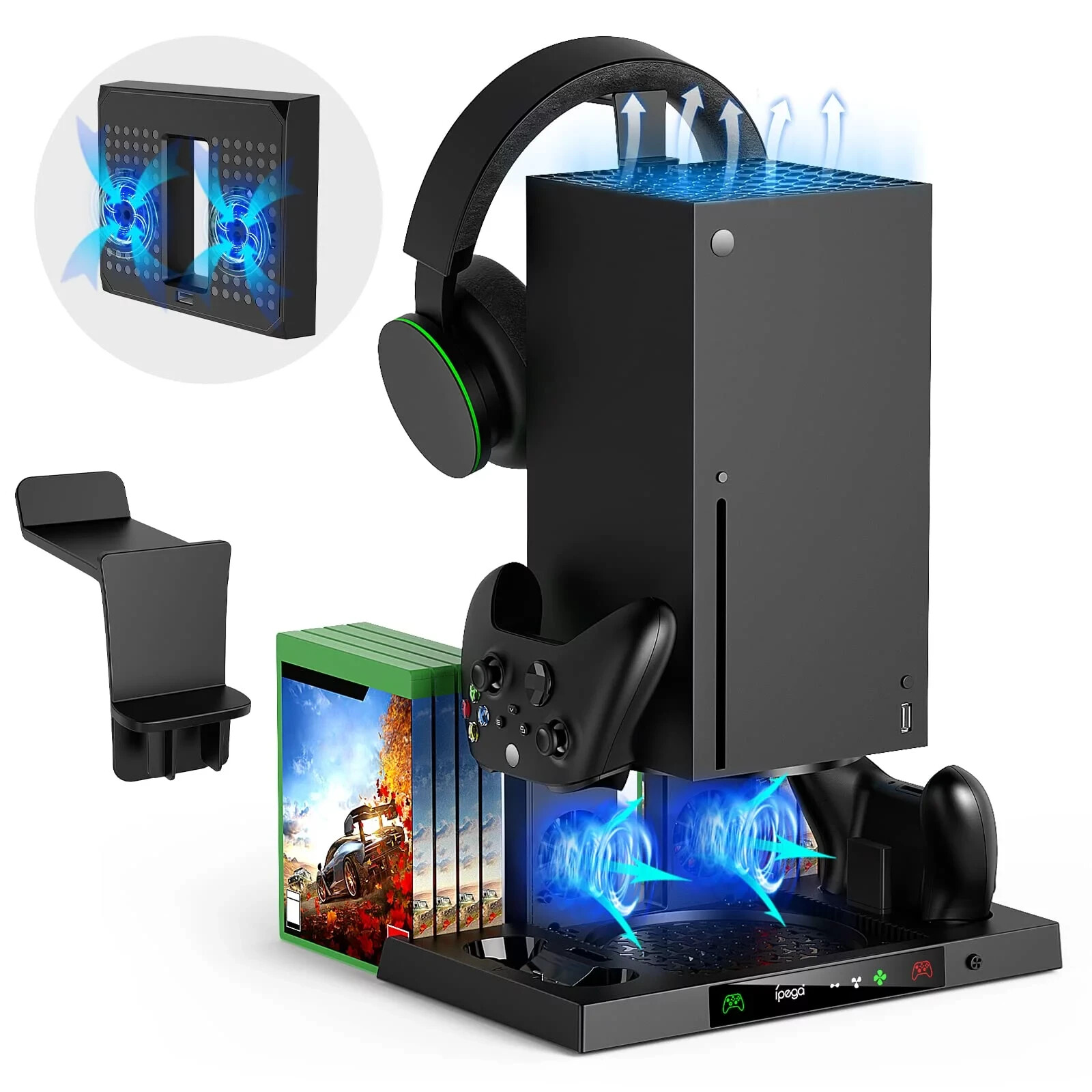 For Xbox Vertical Cooling Stand Controller Charging Station USB For Xbox One/S/X