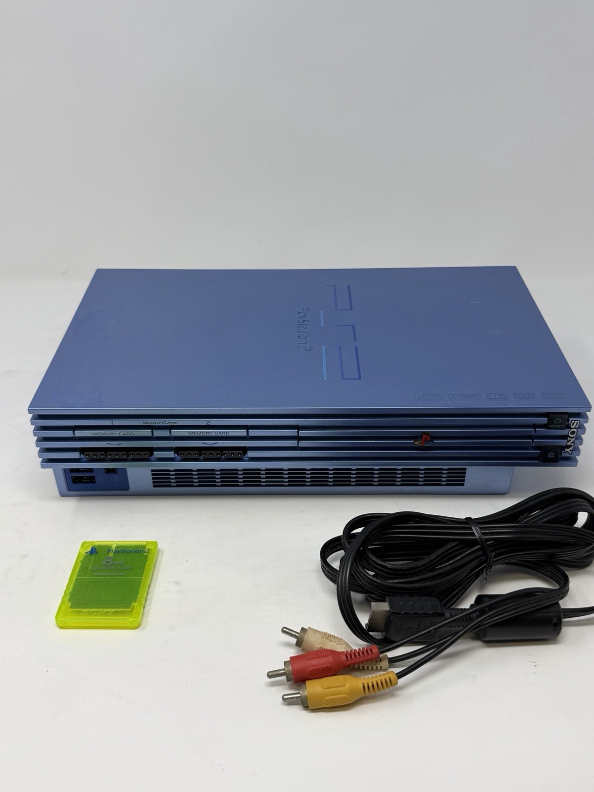 Sony PS2 Aqua Blue SCPH-39000 NTSC-J Japan Limited Console Tested