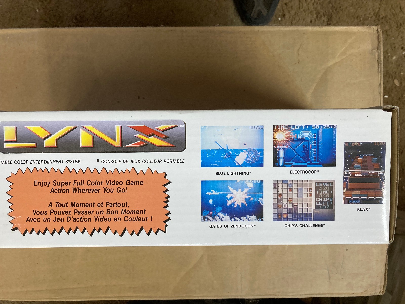 Atari Lynx II Handheld Game System WITH MANUAL in Original White BOX, PAG-0401