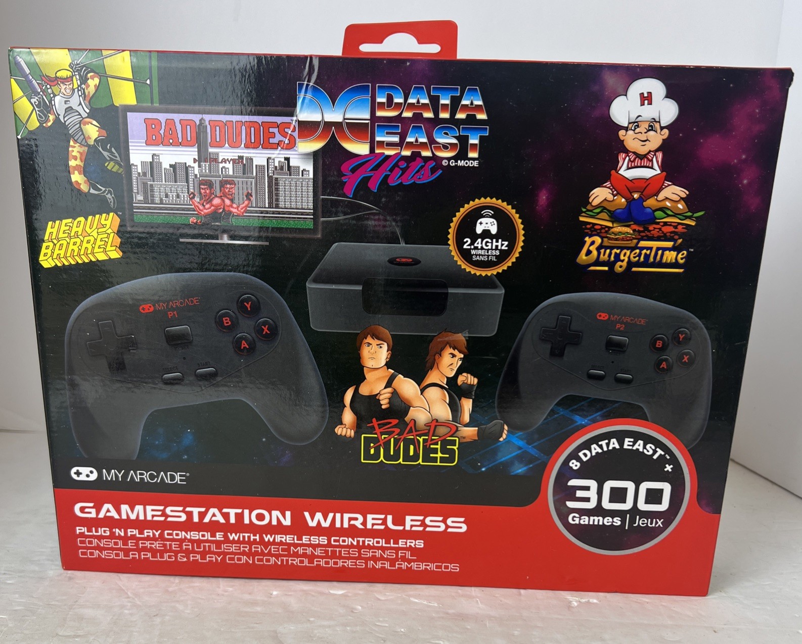 MY ARCADE GameStation Wireless Plug & Play Console 300+ Games w/ Data East Hits