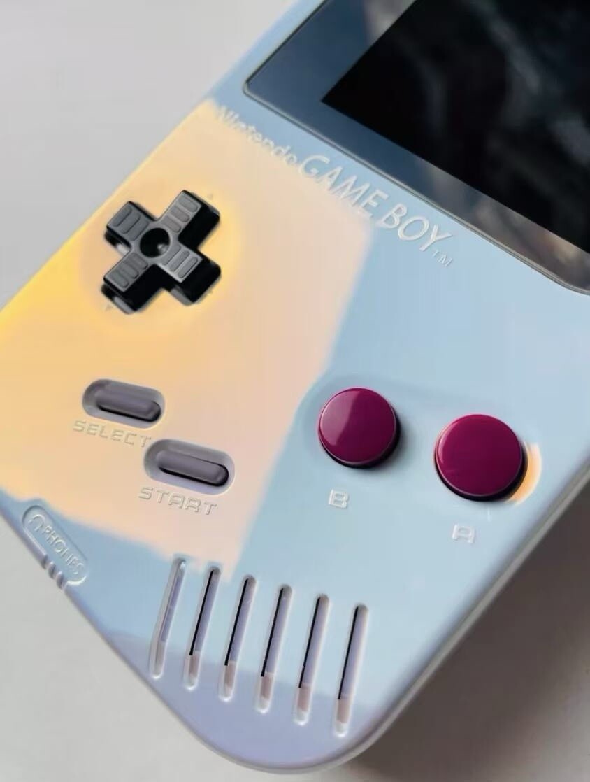 Nintendo Original Gameboy DMG Backlight IPS Screen and Glass Lens – Pearl White