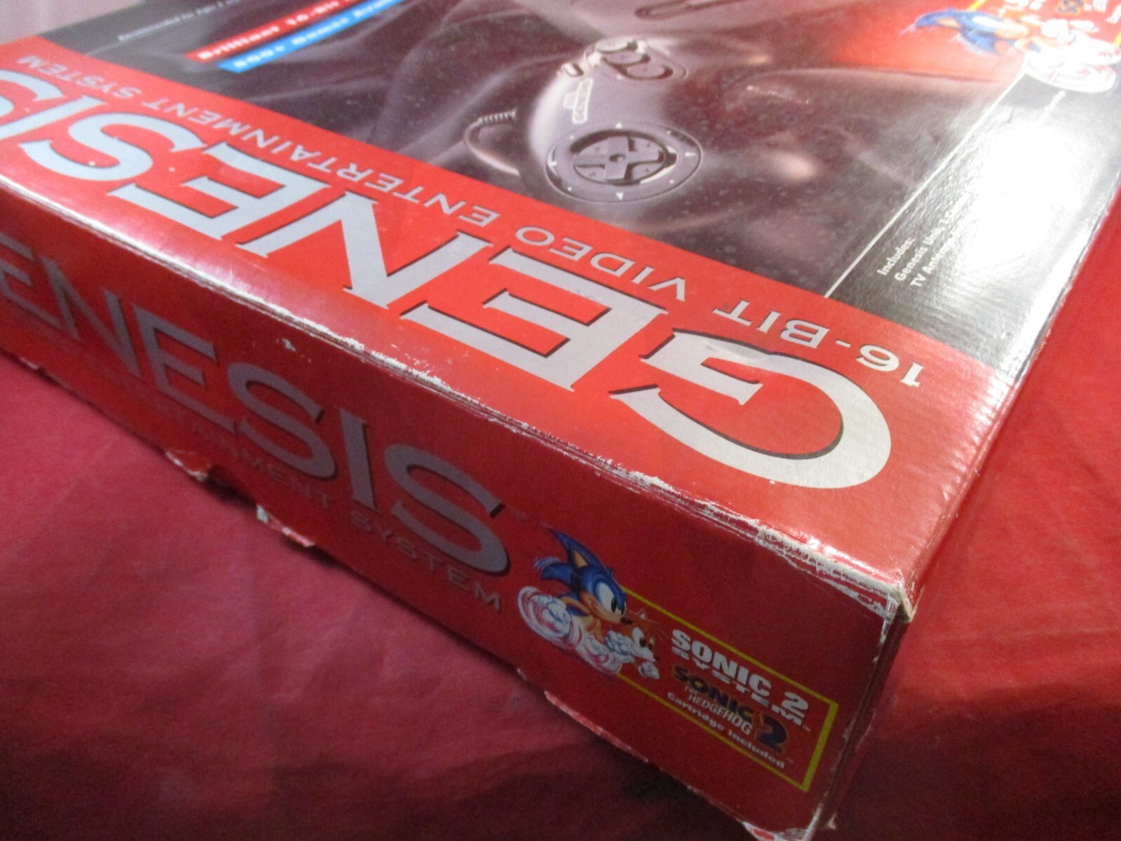 Sega Genesis Model 2 Console Box Controller Cord Sonic Hedgehog 2 System Manual