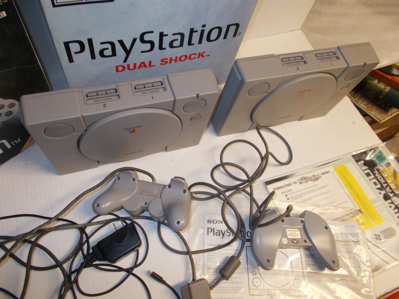 1999 & 1996 Playstation and Controller ,Box (AS IS)