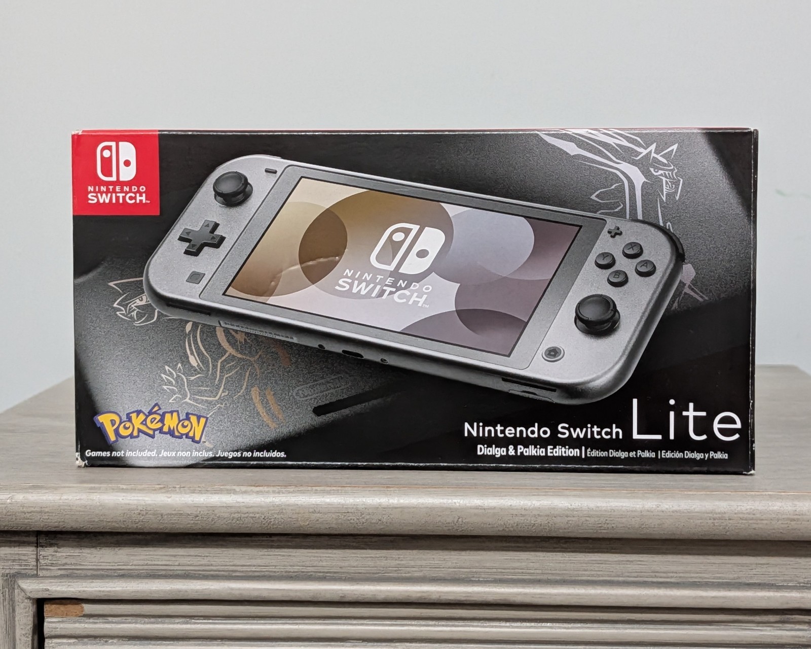 NEW Nintendo Switch Lite Console Dialga Palkia Pokemon Special Edition SEALED