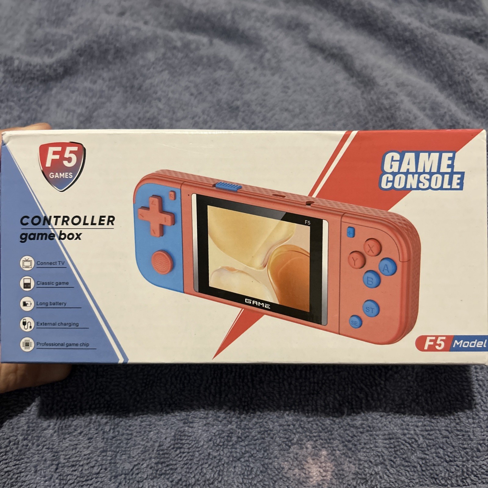 F5 Games Controller Game Box Game Console 620 Games With Rechargeable Batteries