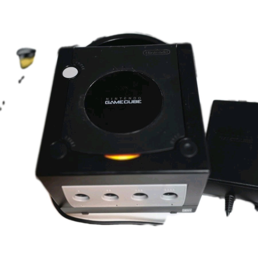 Nintendo GameCube System DOL-001 Black w/Power Adapter and Jack’s. Clean. Tested