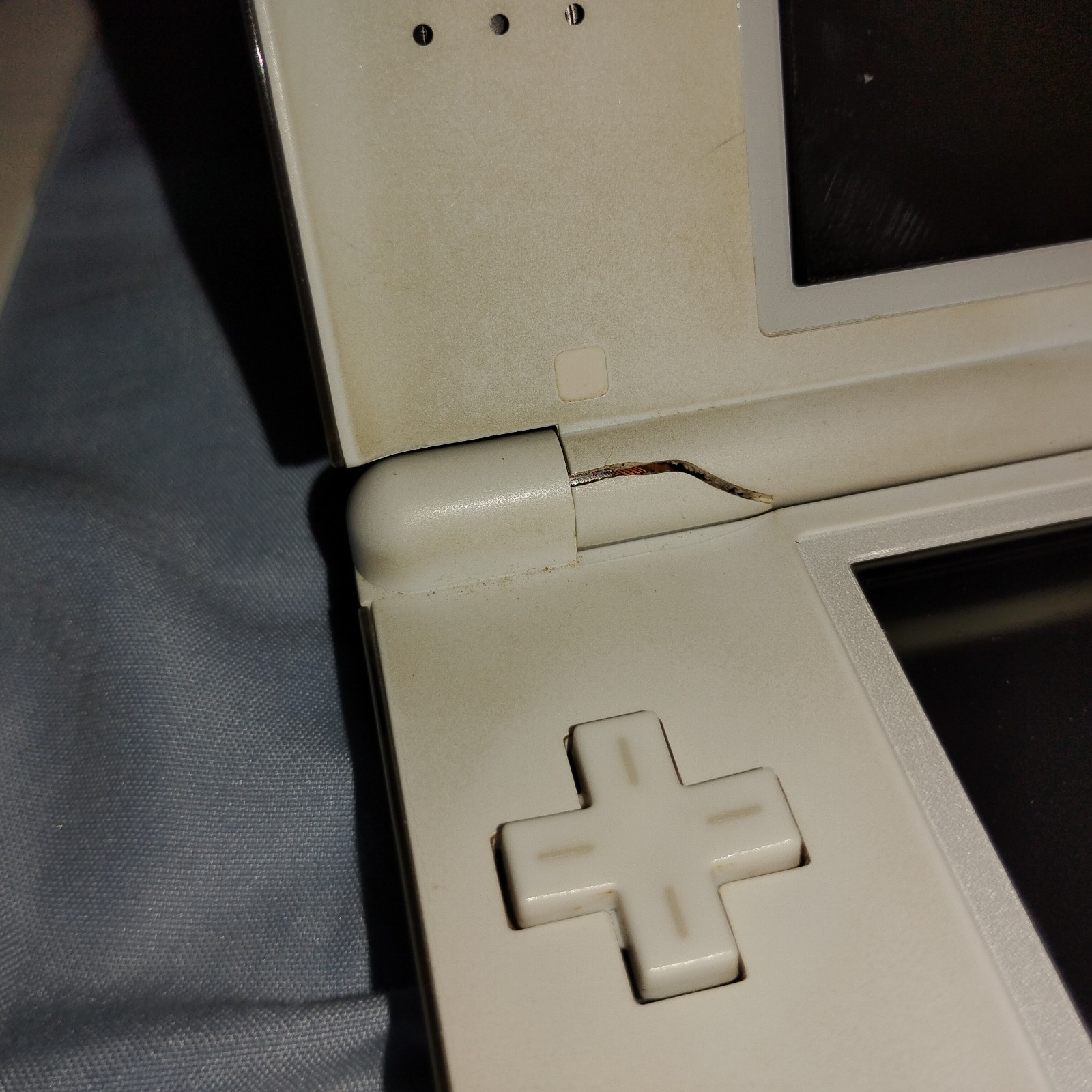 Nintendo DS Lite Console White Working With Box And Instruction Manual NDS