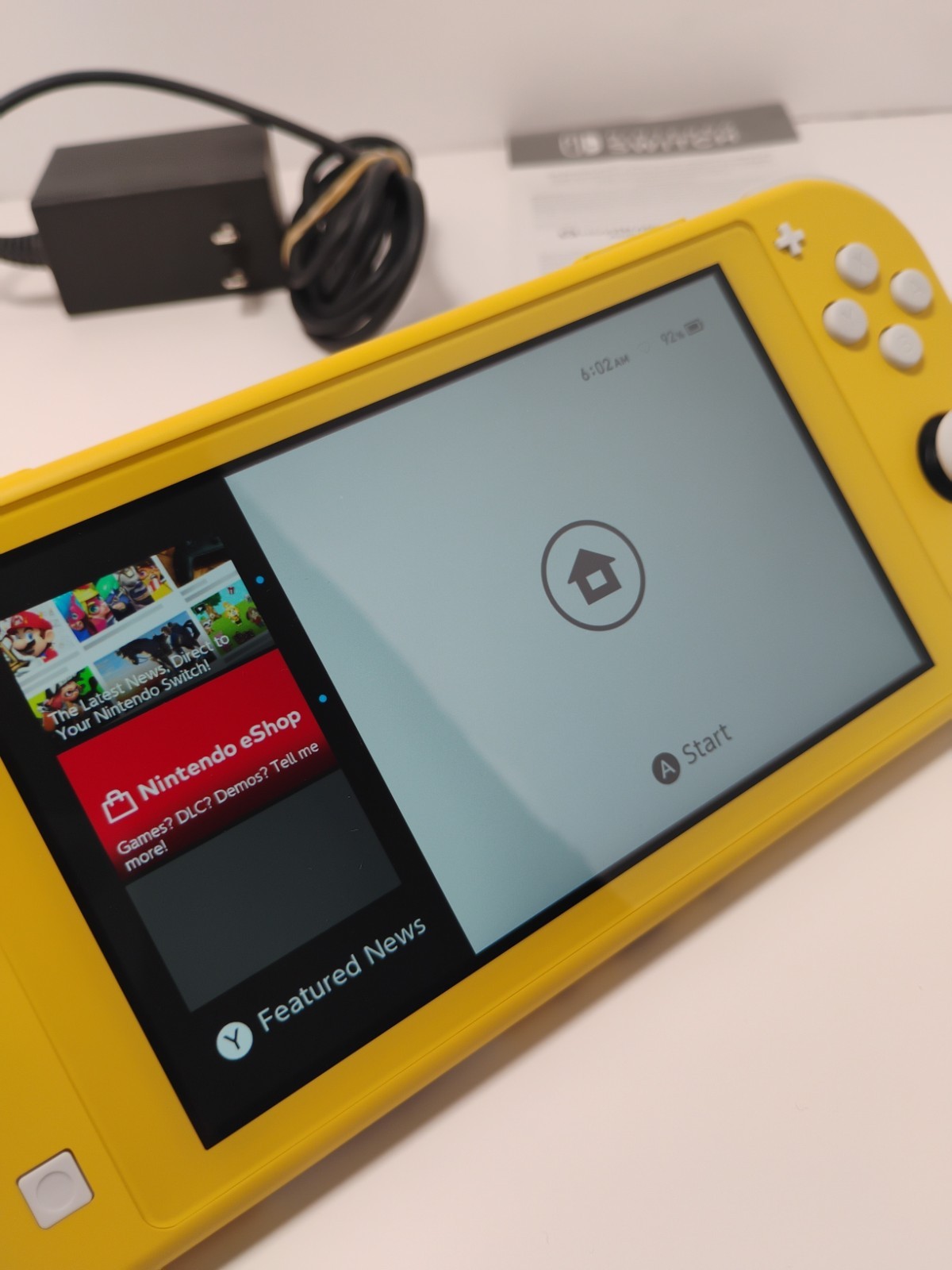 Nintendo Switch Lite Handheld Game Console HDH-001 Yellow Tested!