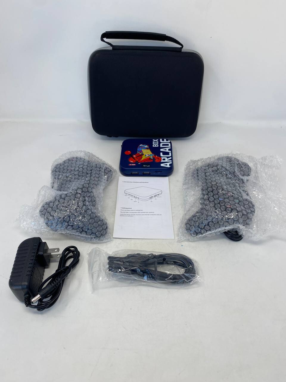 Super Arcade Box – Retro Video Game Console Wired Controllers Games Fun Case
