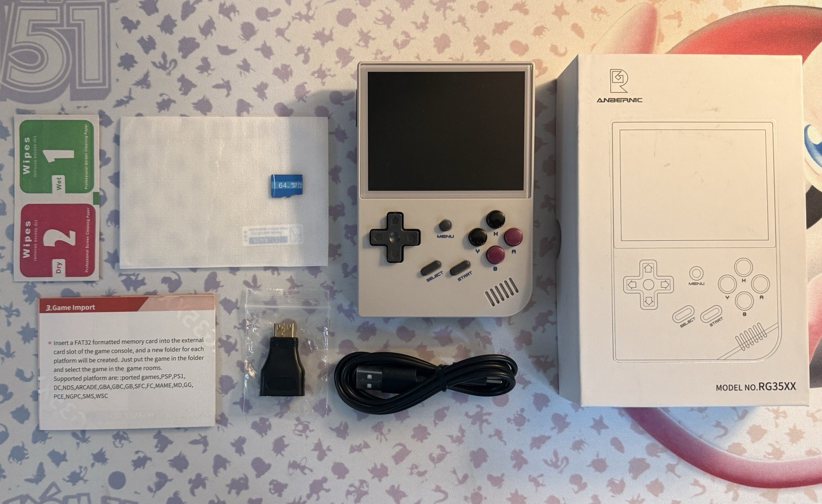 ANBERNIC 2024 BUNDLE RG35XX 3.5 Inch IPS Retro Handheld Game Console