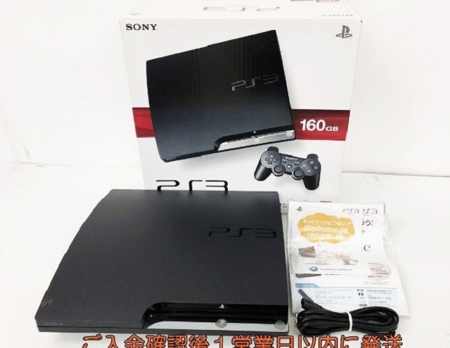 Sony PlayStation 3 PS3 CECH-2500A 160G Black Full Set Used Free Shipping