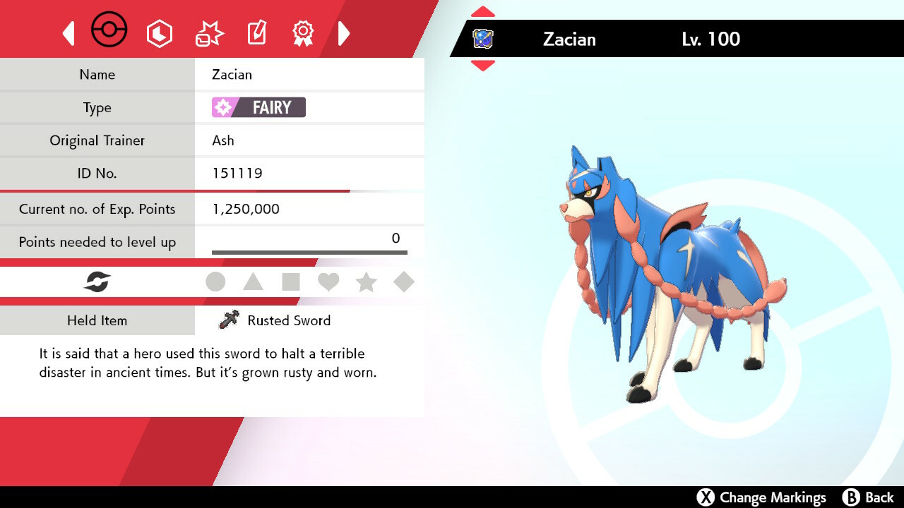 Pokemon Sword & Shield Zacian Crowned 6IV Best EVs & Nature 🌟Shiny🌟, Non Shiny