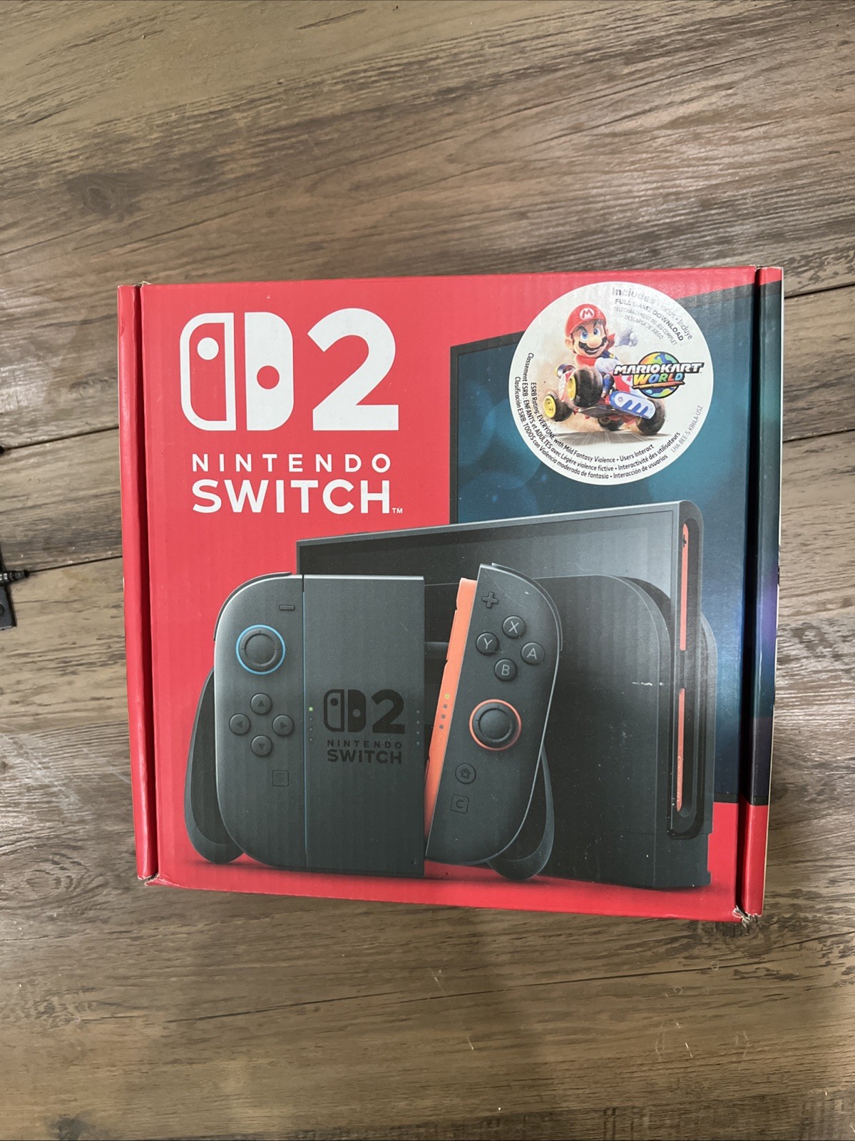 Launch Day Nintendo Switch 2 Console + Mario Kart World Bundle – Unopened