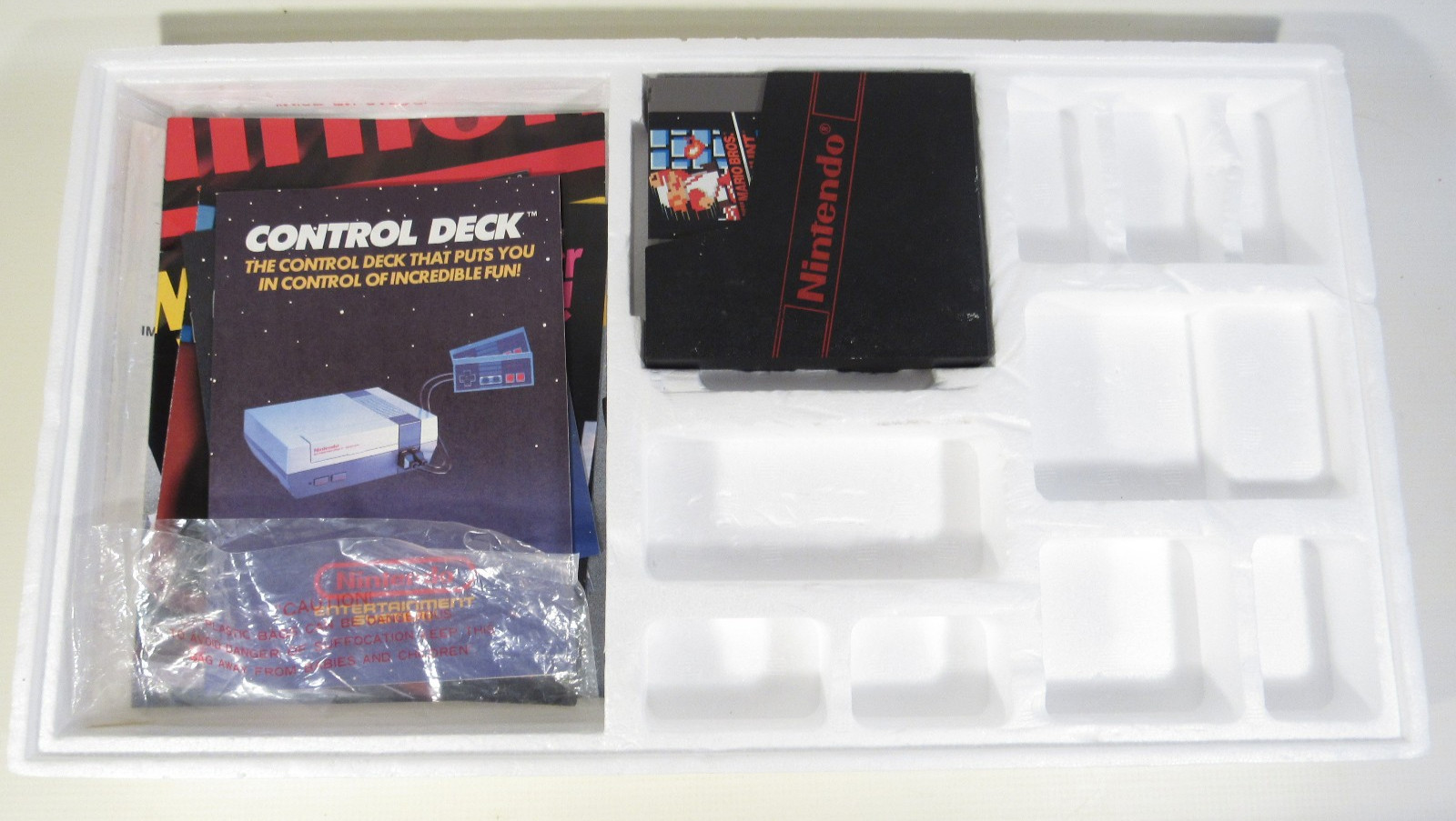 Nintendo NES Action Set Mario/Duck Console CIB Complete in Box – CLEANED/TESTED