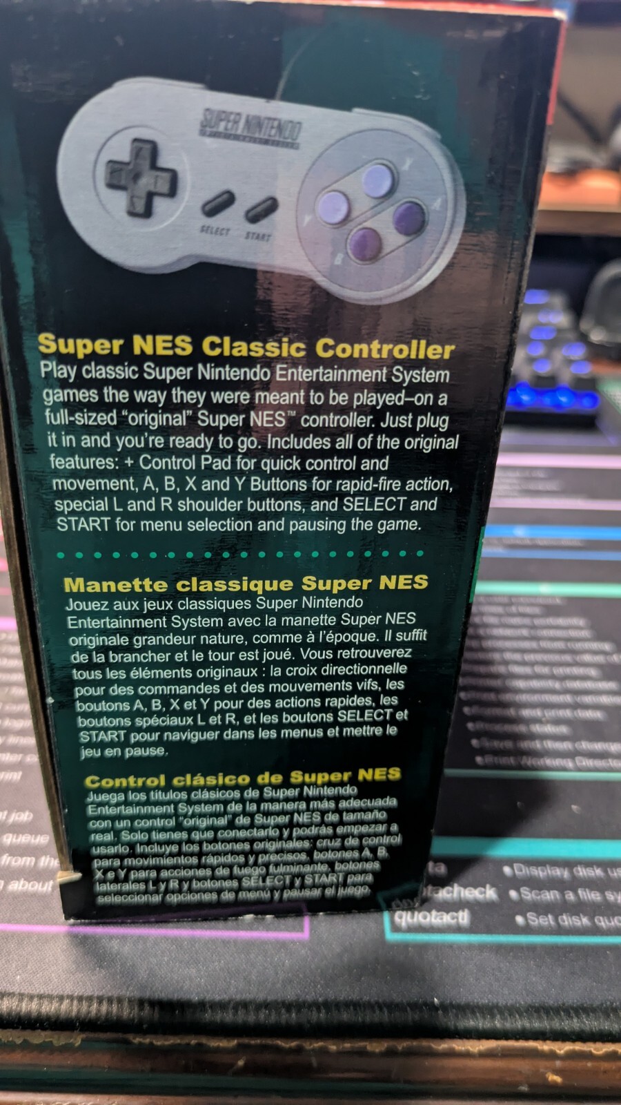 Super Nintendo SNES Classic Edition Mini Console With Built in 21+ Games Pkg dmg
