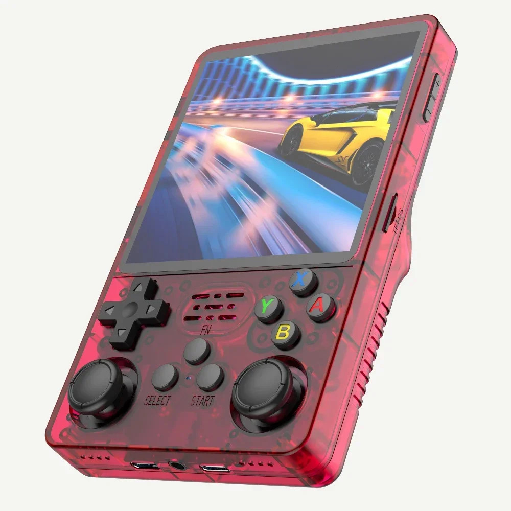 R36 plus Retro Handheld Game Console Linux 64-Bit System 4″ IPS Screen RK3326 Po