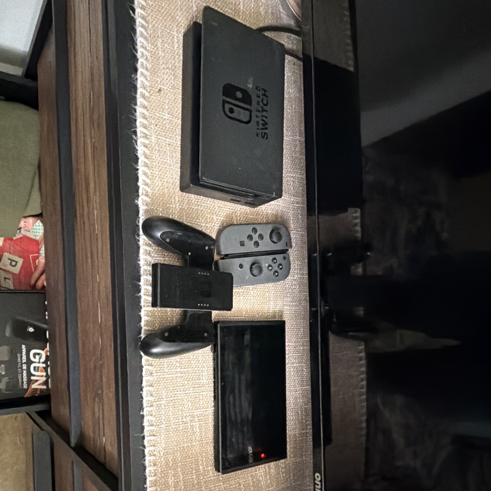 Nintendo Switch Console Gray Black V2 with Detachable Controllers, HDMI