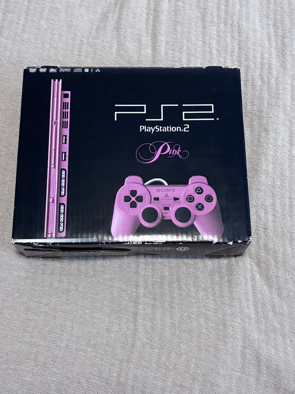 Sony Pink Slim Console Japan PlayStation 2 Rare Near Mint