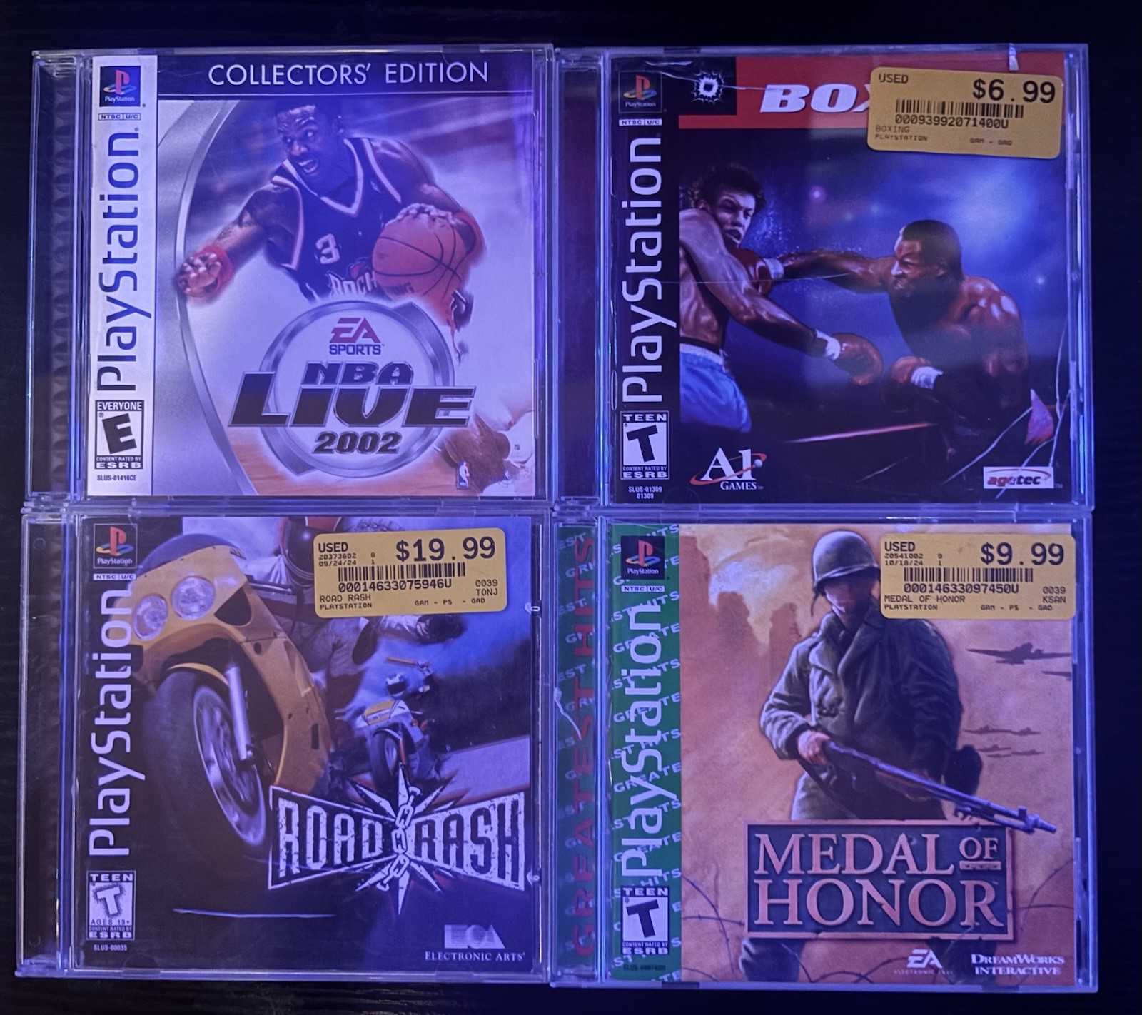 Sony PlayStation 1 — 4 Games, Two Controllers, All Cables Included