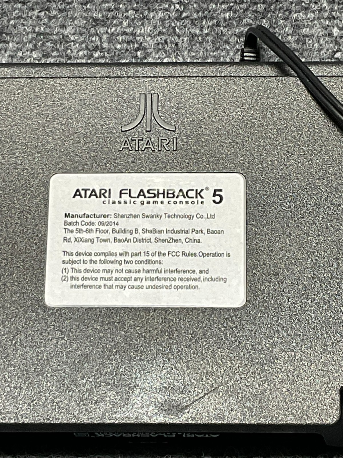Atari Flashback 5 Console Classic Games 2 Controllers Adapter Used