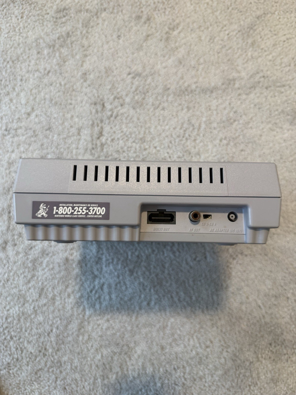 Nintendo SNES Game Console – Gray and Purple ORIGINAL OWNER