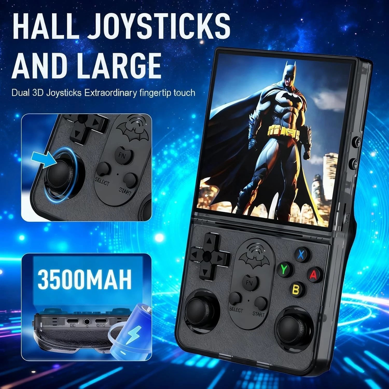 S600 Retro Handheld Game Console, 4 Inch 720p IPS Screen, 128GB with 18,000+ …