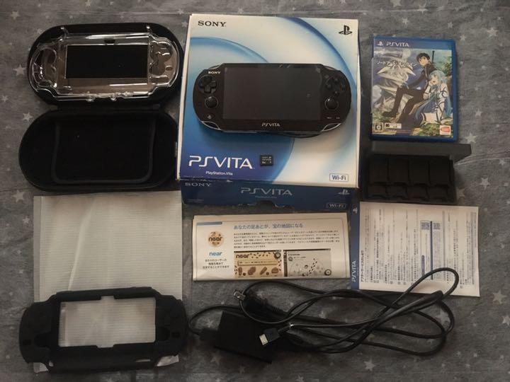 Playstation PS VITA PCH-1000 ZA01 Black console only From japan charger W/box